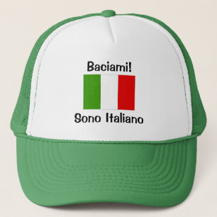Küssen Sie mich! Ich bin italienisch Truckerkappe