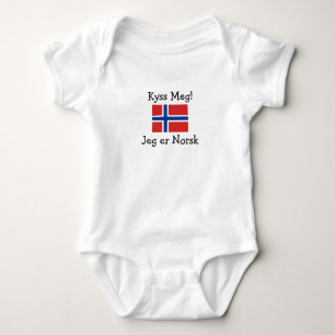Küssen Sie mich! Ich bin norwegisch Baby Strampler