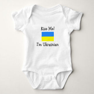 Küssen Sie mich! Ich bin ukrainisch Baby Strampler