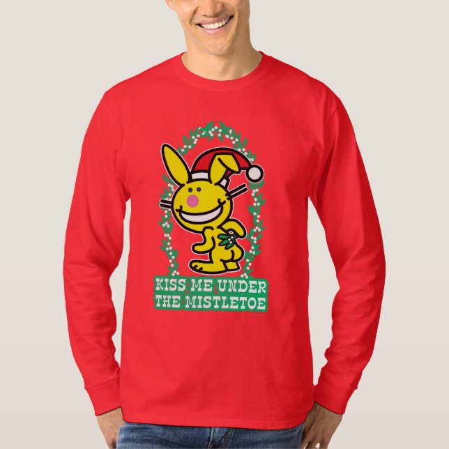 Küssen Sie mich unter dem Mistelzweig T-Shirt (Vorderseite)