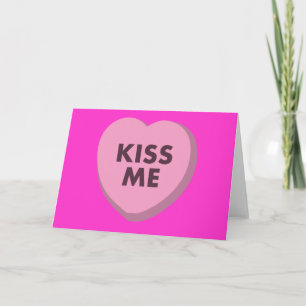 Küssen Sie mich, Valentinstag Feiertagskarte