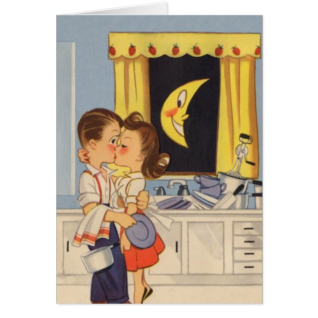 Küssen über Geschirr (Vorne)