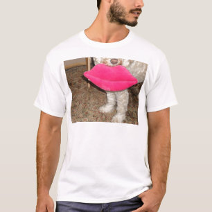 Küssen von Cockapoo Hund mit den Lippen T-Shirt