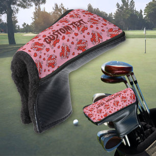 Küssen von Comic Sound Effect Pattern Golf Headcover