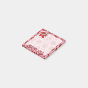 Küssen von Comic Sound Effect Pattern Post-it Klebezettel