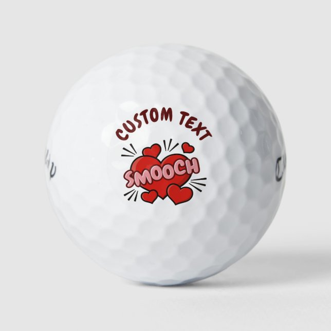 Küssen von Comic-Sound-Effekt Golfball (Vorderseite)