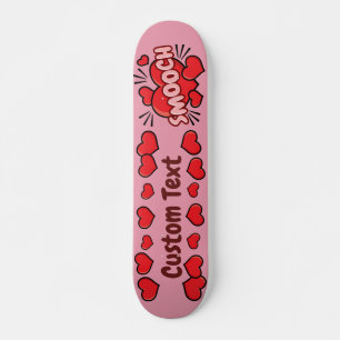 Küssen von Comic-Sound-Effekt Skateboard
