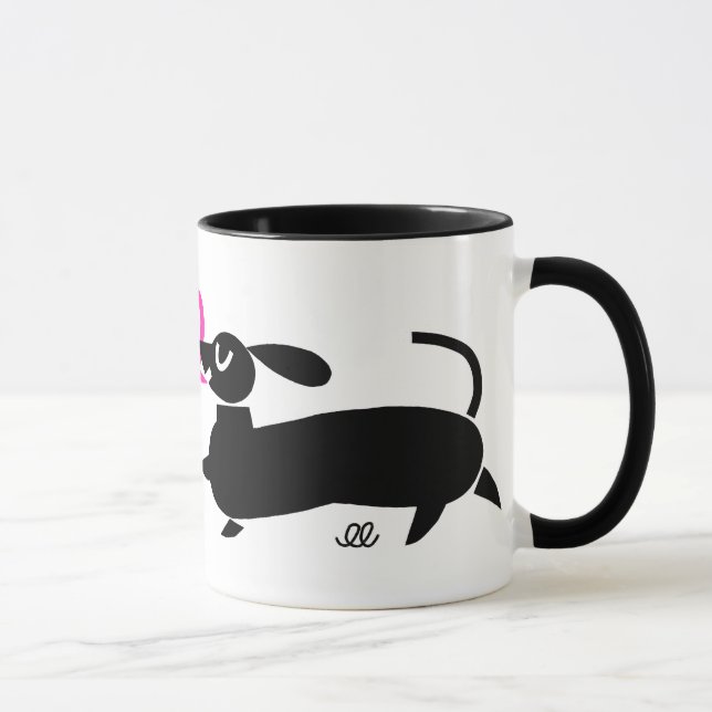 Küssen von Hunden Tasse (Rechts)