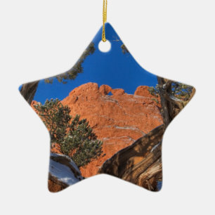 Küssen von Kameln Gerahmt von Bäume 01 Keramik Ornament
