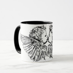 KÜSSENDE CHERUBEN KAFFEETASSE