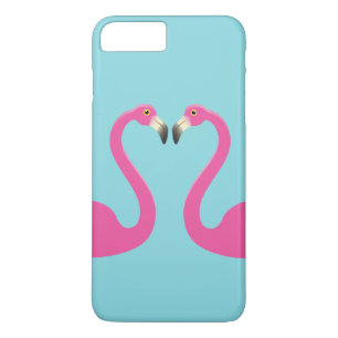 Küssende Flamingos iPhone 7 Plus Hülle Türkis