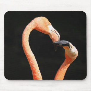 Küssende Flamingos Mousepad