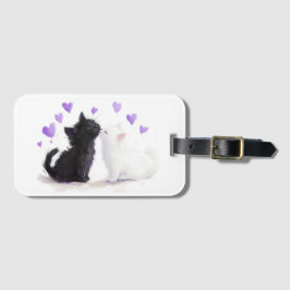 Küssende Katzen Gepäckanhänger