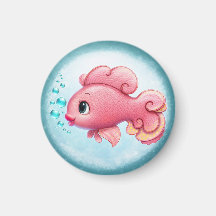 Küssender Fisch Magnet