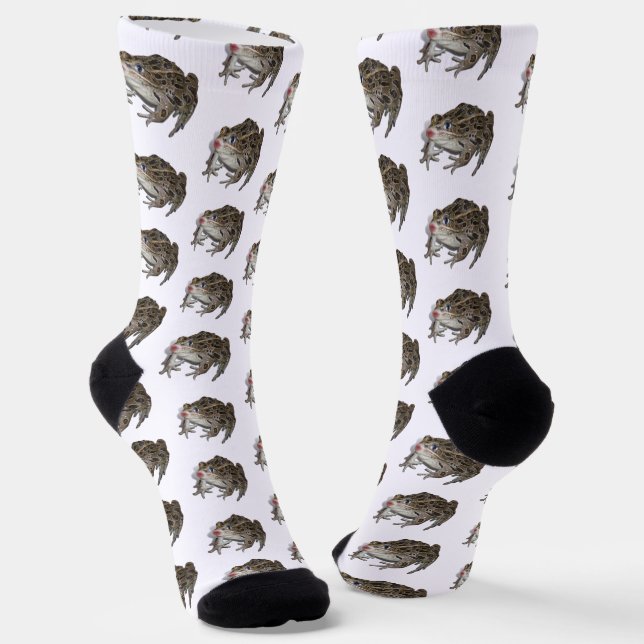 Küßender Frosch Socken (Gewinkelt)