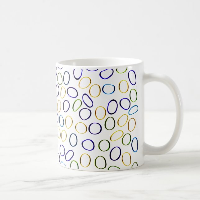 Küssendes abstraktes Muster Kaffeetasse (Rechts)