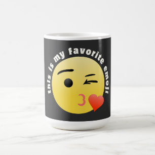 Küssendes Herz Emoji Kaffeetasse