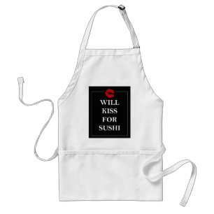 Küsst für Sushi-Geschenk-Ideen-einzigartigen Schürze