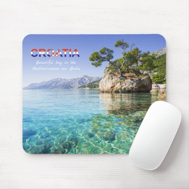Küste bei Brela | Dalmatien | Kroatien Mousepad (Mit Mouse)