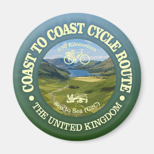 Küste bis Küste "C2C" (Fahrrad c) Magnet