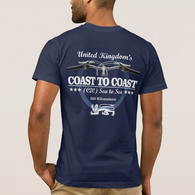 Küste bis Küste C2C (H2) T-Shirt (Rückseite)