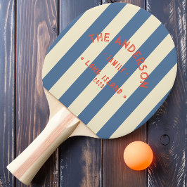 Küste Capri Blue Striping & Familienname Tischtennis Schläger