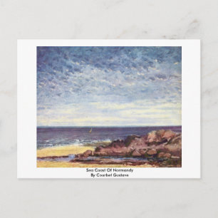 Küste der Normandie durch Courbet Gustave Postkarte