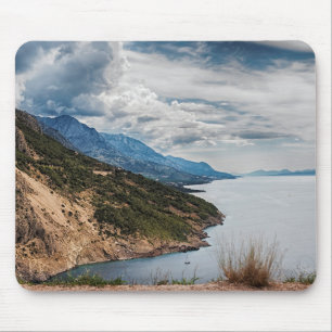 Küste der Riviera Makarska in Kroatien Mousepad