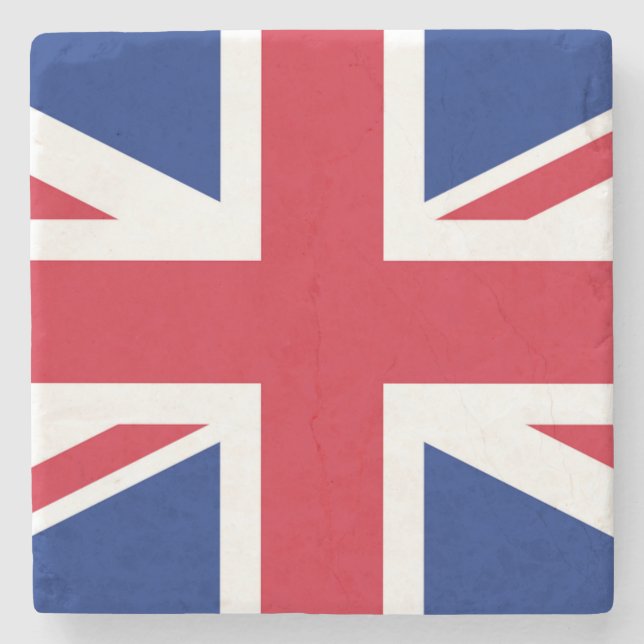 Küste der Union Jack Flag Steinuntersetzer (Vorderseite)