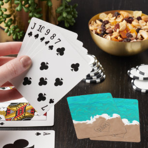 Küste des Paradise Caribbean Beach Spielkarten