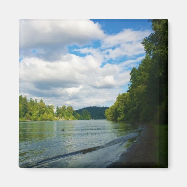 Küste des Willamette-Flusses, OR Magnet (Vorne)