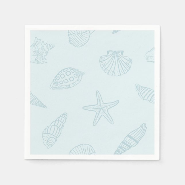 Küste Dine Seafoam Blue Serviette (Vorderseite)