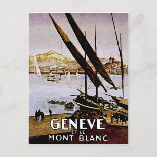 Küste eines Genfer Sees, Schweiz Postkarte