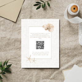 Küste Elegance Hochzeit am Meer Begleitkarte