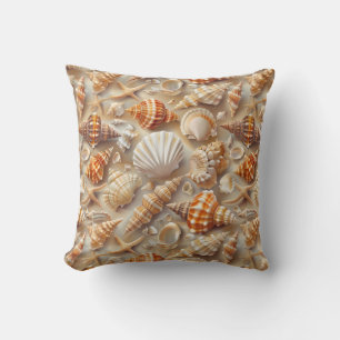 Küste Elegance Seashell Muster Kissen