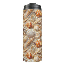 Küste Elegance Seashell Muster Thermosbecher