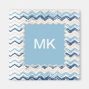 Küste-Gekritzel-Zickzack Magnet