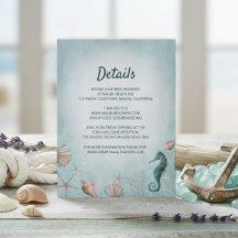 Küste | Hochzeitsdetails zu Blue Watercolor am Str