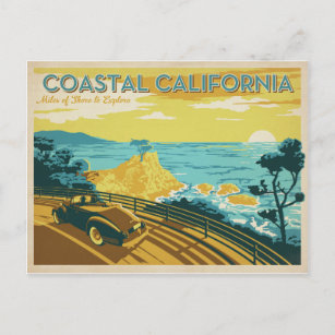 Küste Kalifornien Postkarte