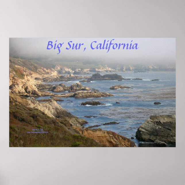 Küste Kaliforniens - Big Sur - Poster (Vorne)