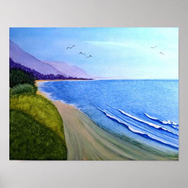 Küste Kaliforniens Poster (Vorne)