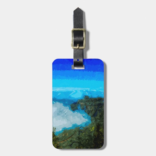 Küste Kauai-Na Pali von Koke'e abstrakt Gepäckanhänger (Vorderseite vertikal)