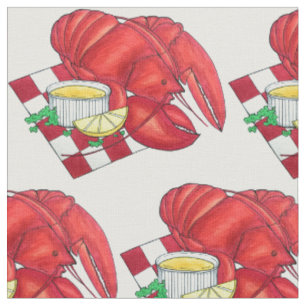 Küste ME Maine Lobster Shack Meeresfrüchte Abendes Stoff