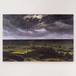 Küste mit Shipwreck by Moonlight - Friedrich