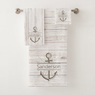 Küste Nautical Wetter Sommer Beach Wald Badhandtuch Set