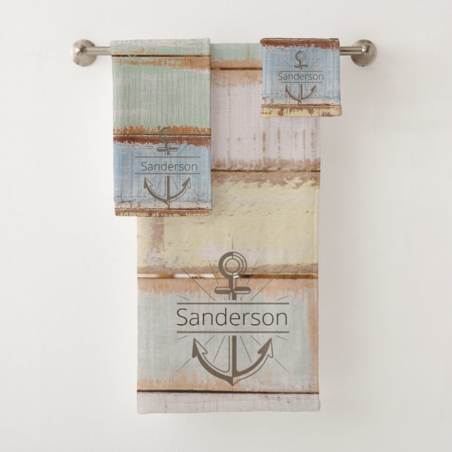 Küste nautical Wetter Sommer Beach Waldbad Badhandtuch Set (Insitu)