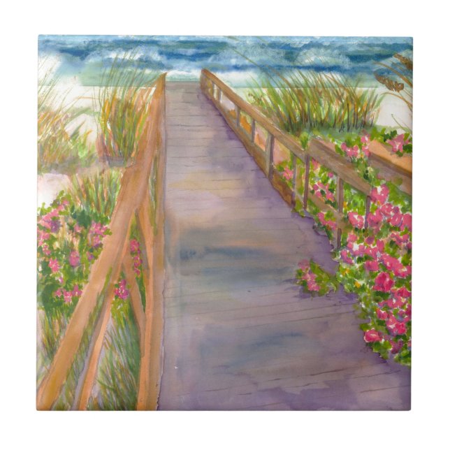 Küste Neuenglands Fliese (Vorderseite)