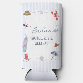Küste New England Cape Cod Bachelorette Coozie Selters Dosenkühler