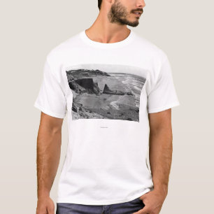 Küste Newports, Oregon-Strand-Ansicht-Oregon T-Shirt