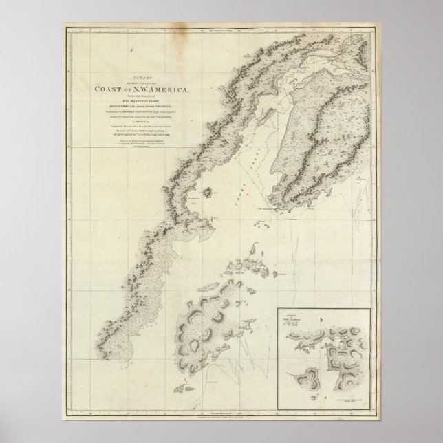 Küste Nordwestamerikas 3 Poster (Vorne)